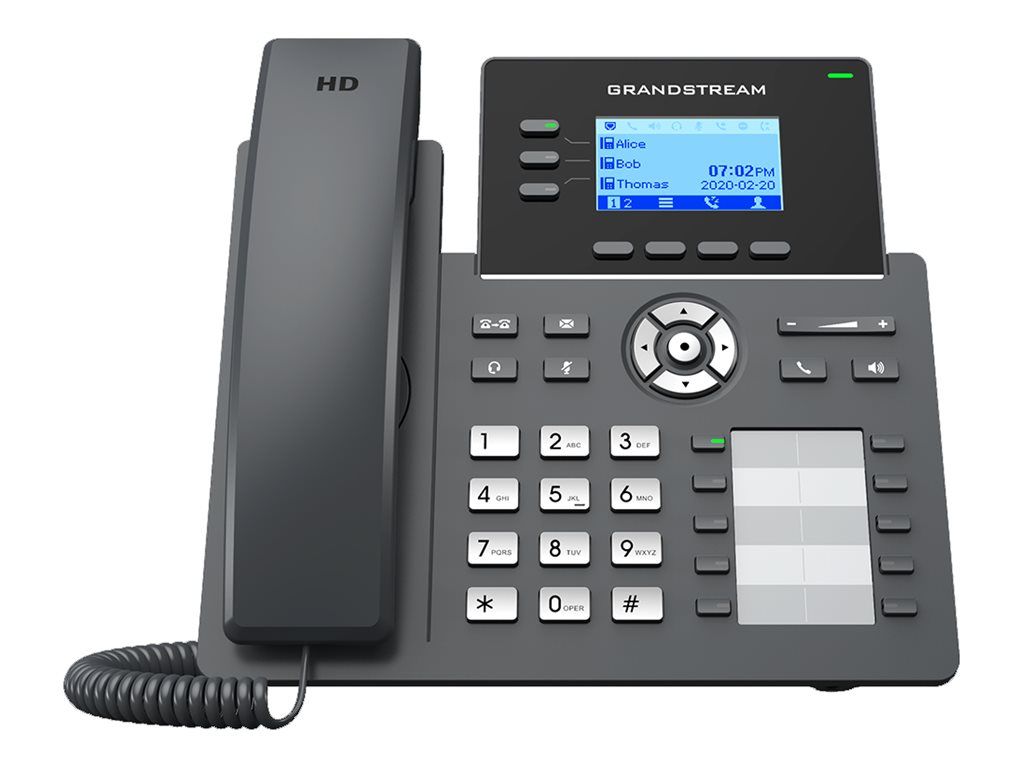 Grandstream GRP2604P - VoIP-Telefon - fünfwegig Anruffunktion