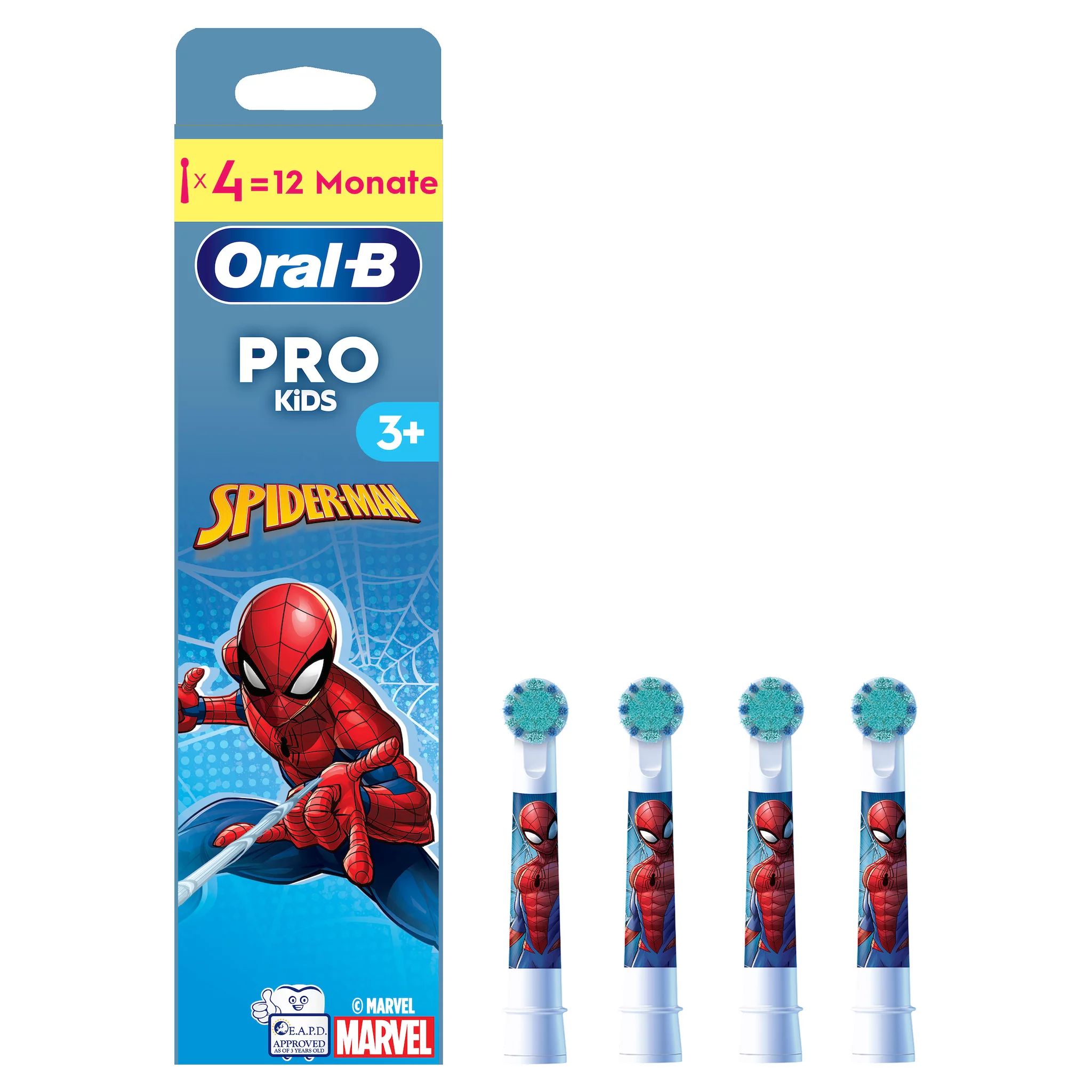 Oral-B Aufsteckbürsten Kids Spiderman 4er