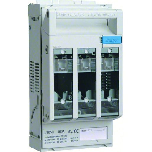 Hager NH00-TRENNER 3X160A HUTPROFILS / HAGER LT050