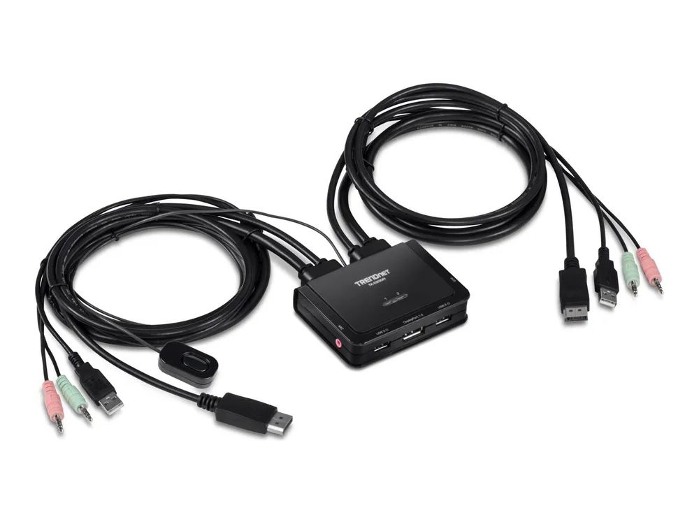TRENDnet TK 220DPI - KVM-/Audio-Switch - 2 x KVM/Audio