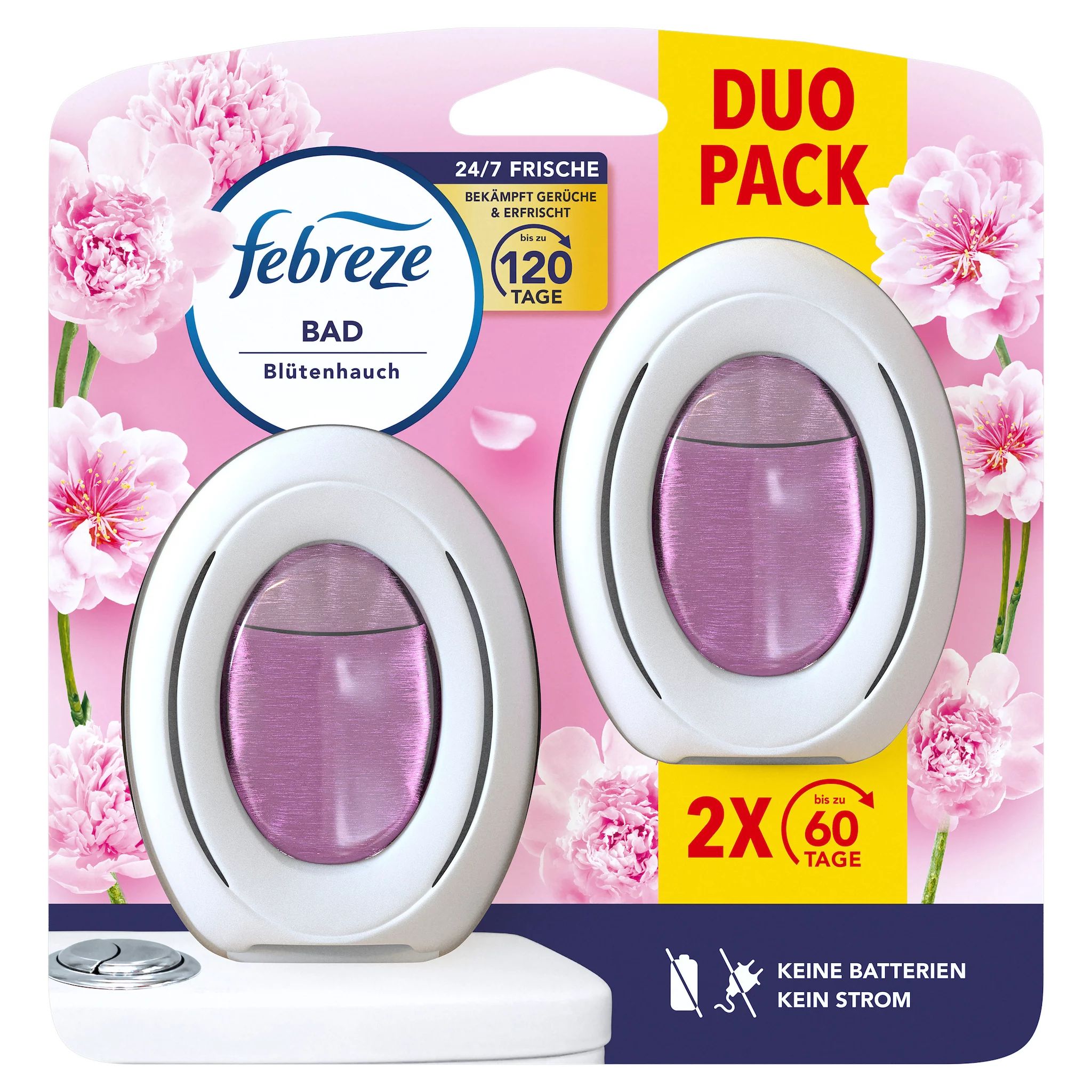 Febreze Bad Lufterfrischer Blütenhauch Duo
