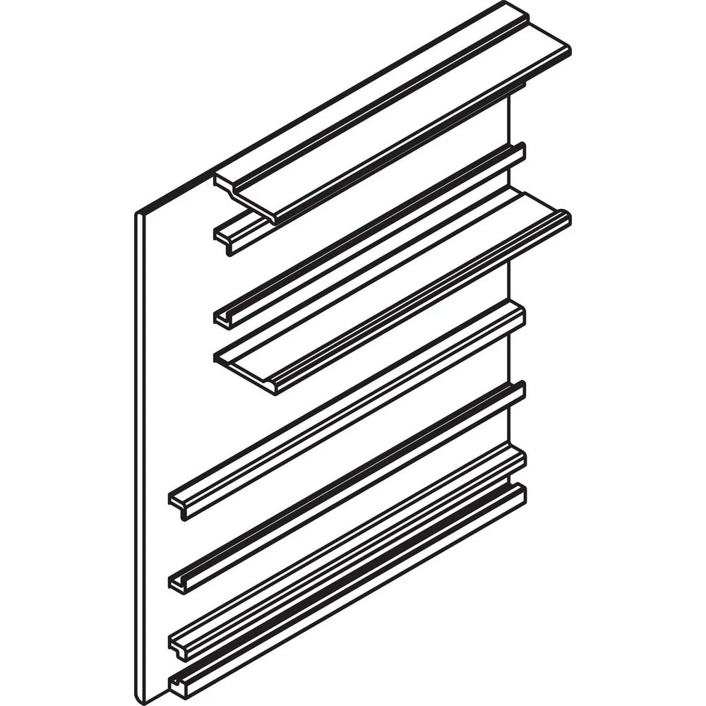 HAWA-Junior 80/100 Z Abdeckkappe Clipblende 59 mm links silber