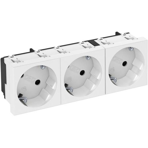 OBO STECKD.33°, 3-FACH 250V,10/16A / STD-D3S RW3 6120123