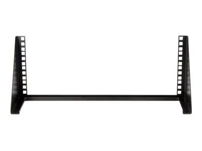 StarTech.com 4 HE 19 Zoll vertikale Wandmontage Rack Halterung aus Stahl - Schwarz - Halterung - geeignet für Wandmontage - Schwarz - 4U - 48.3 cm (19")