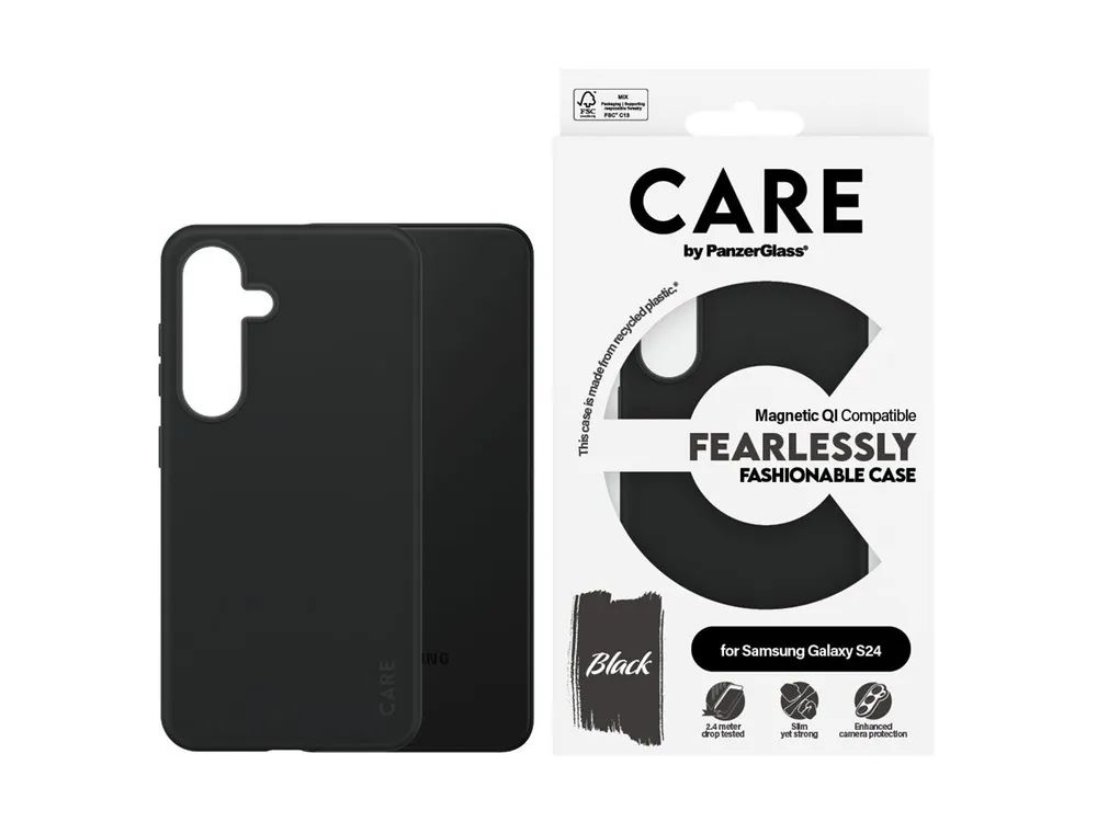 PanzerGlass CARE by PanzerGlass - Hintere Abdeckung für Mobiltelefon - Qi - Microfiber, Polycarbonat (PC)