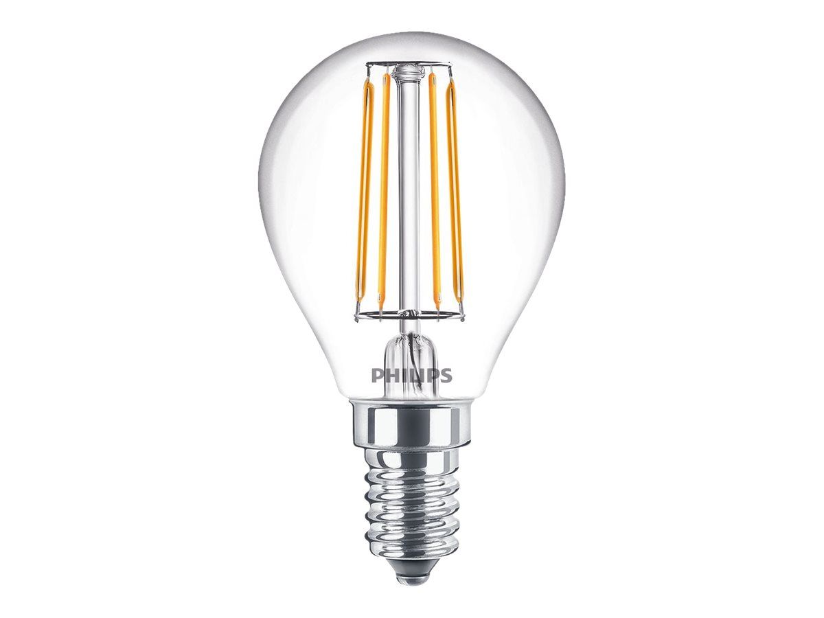 Signify Philips - Glühbirne mit LED-Filament - Form: P45 - klar Finish - E14 - 4.3 W (Entsprechung 40 W)