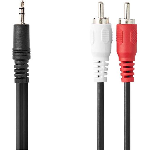 Nedis AUDIO-KABEL 3,5MM/2XRCA-STECKE / NEDIS CAGL22200BK30 3M CAGL22200BK30