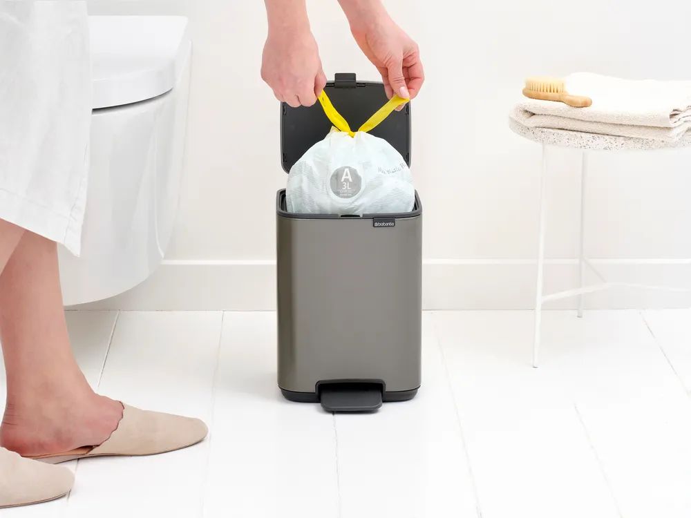 Brabantia Bo Treteimer, 4L - Platinum