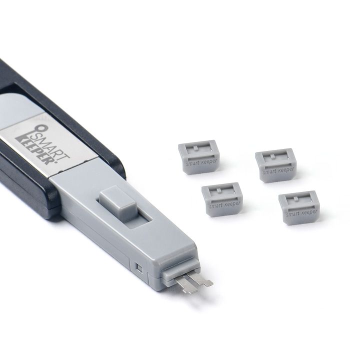 Smart Keeper Mini"MiniDisplayPort" Blocker grau 4 Stk.+Key