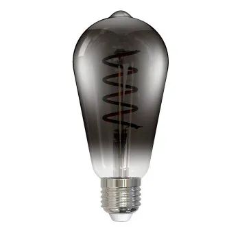 Hama LED-Filamentlampe, E27, Edison ST64, smoke, klar, extra Warmweiß, dimmbar