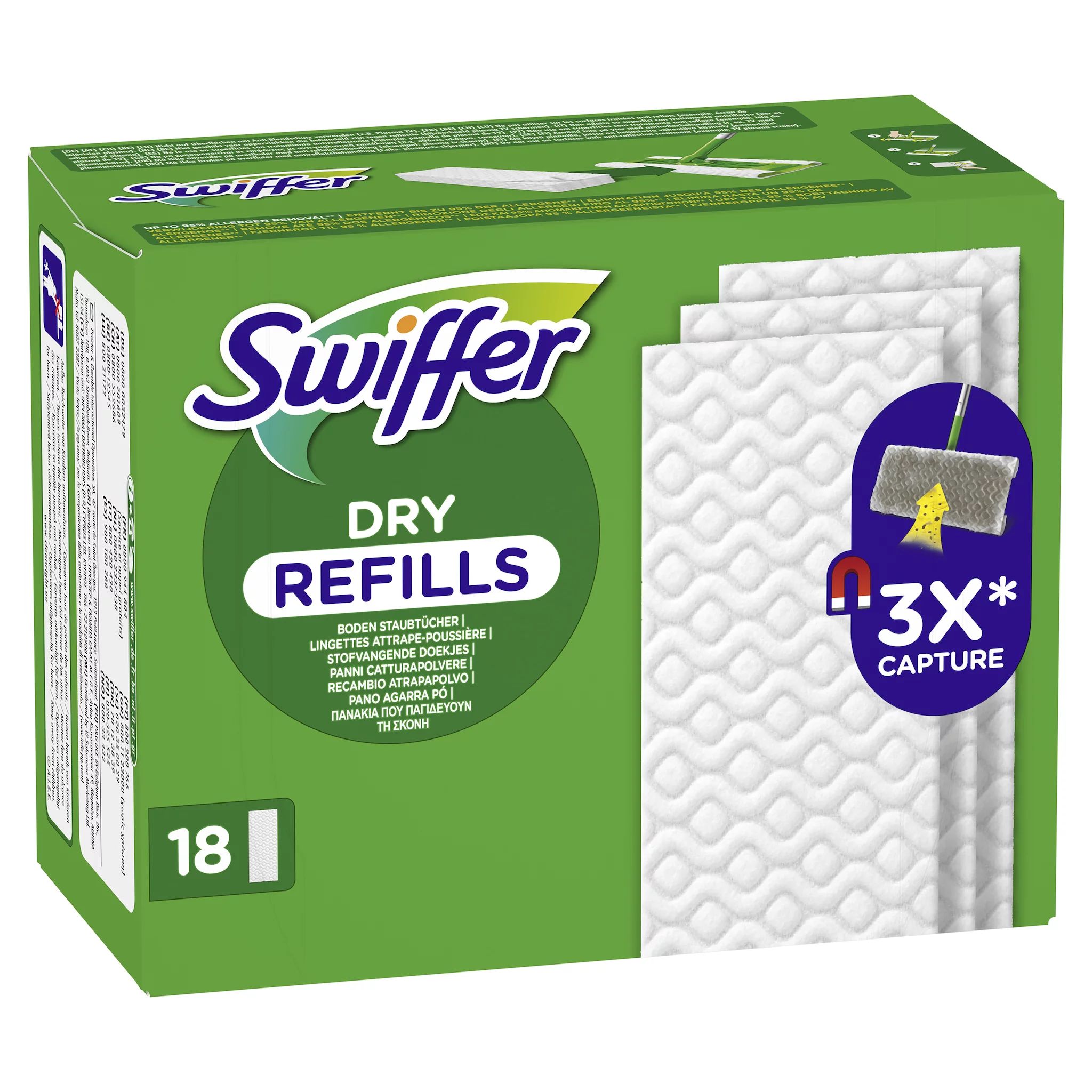 Swiffer Trocken Wischtücher Nachfüllpackung 18er