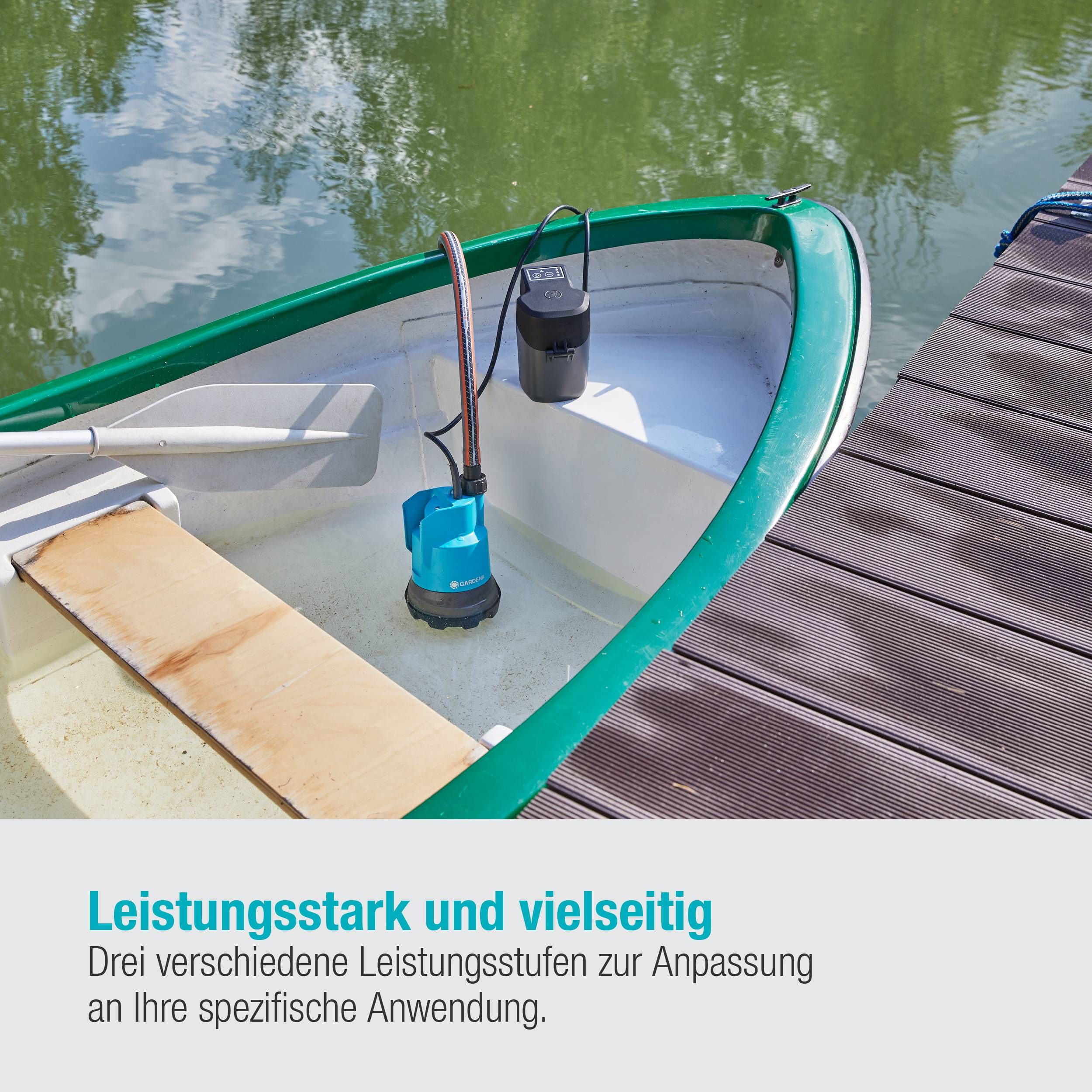 Gardena Akku-Klarwasser-Tauchpumpe 2000/2 18V P4A solo