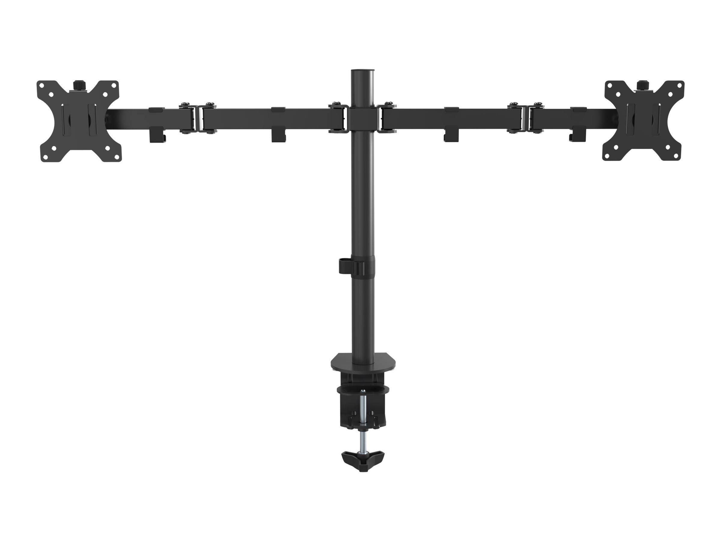 Vision VFM-DPD Monitor Desk Post - Befestigungskit - für 2 LCD-Displays - Stahl - Schwarz - Bildschirmgröße: 33-68.6 cm (13"-27")