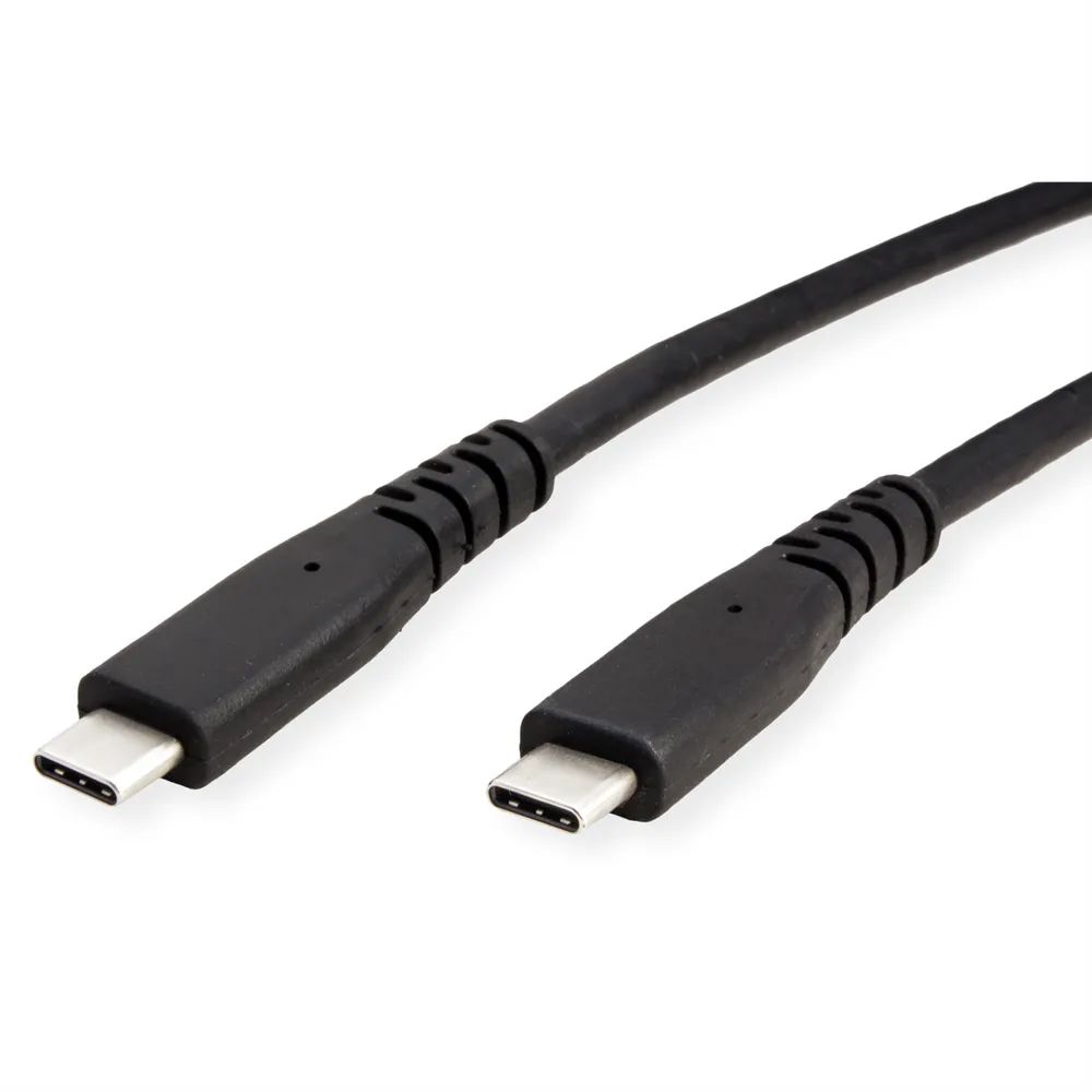 ROLINE USB4 Gen3x2 Kabel, C–C, ST/ST, 8K UHD-2, 80Gbit/s, 240W, schwarz, 1 m
