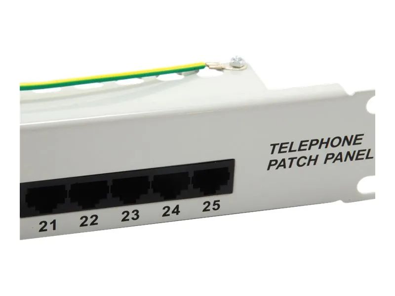 Equip Pro ISDN - Patch Panel - CAT 3 - RJ-45 X 25 - Hellgrau - 1U - 48.3 cm (19")