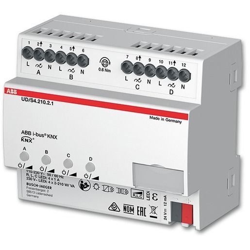 Busch-Jaeger UNIV-DIMMAKTOR 4X 210W / BUSCH UD/S4.210.2.1 2CKA006197A0047