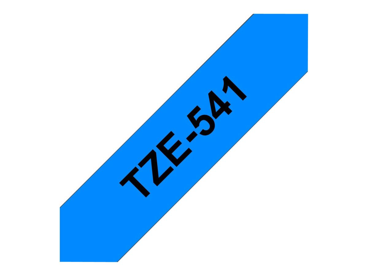 Brother TZe-541 - Standard-Klebstoff - Schwarz auf Blau - Rolle (1,8 cm x 8 m)