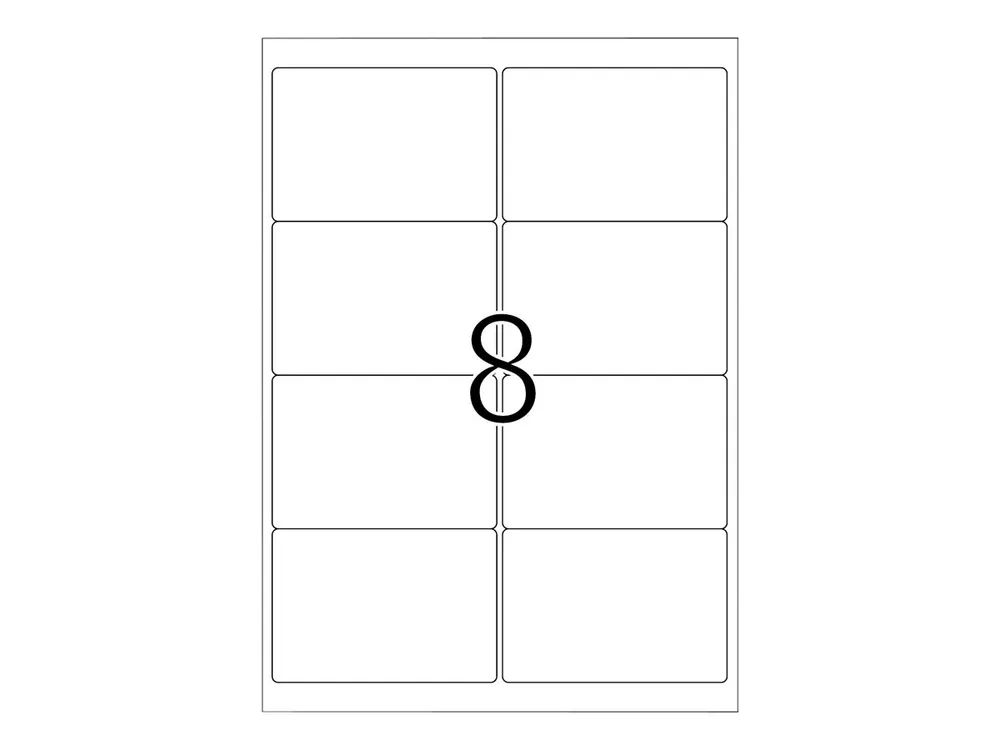 HERMA Premium - Papier - matt - permanent selbstklebend - weiß - 99.1 x 67.7 mm 800 Etikett(en) (100 Bogen x 8)