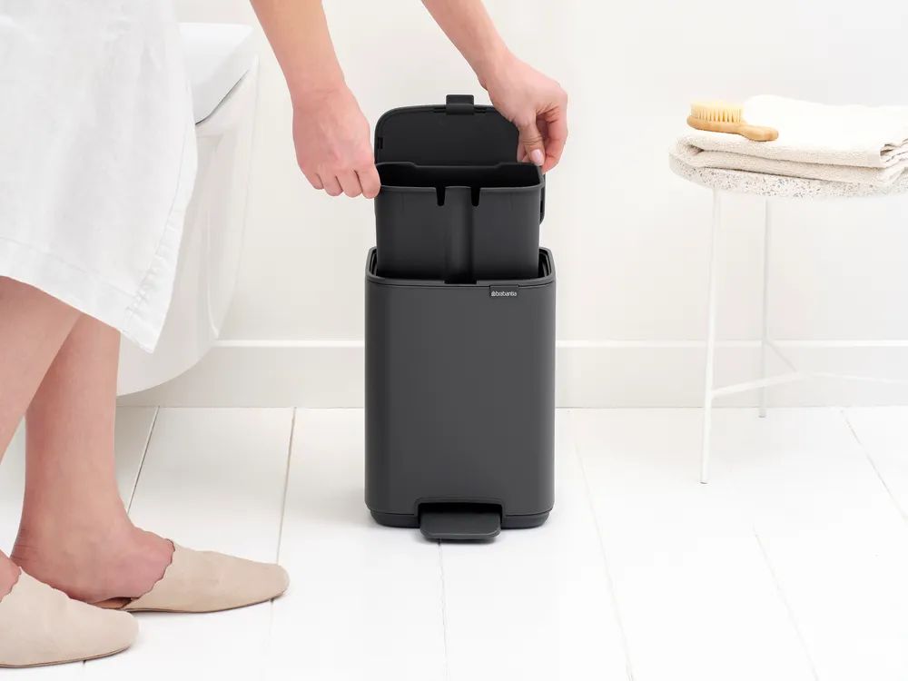 Brabantia Bo Treteimer, 4L - Mineral Infinite Grey