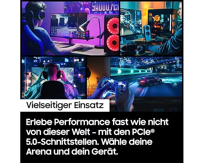 Samsung 9100 PRO MZ-VAP4T0 - SSD - verschlüsselt - 4 TB - mit Kühlkörper - intern - M.2 2280 - PCI Express 5.0 x4 (NVMe)