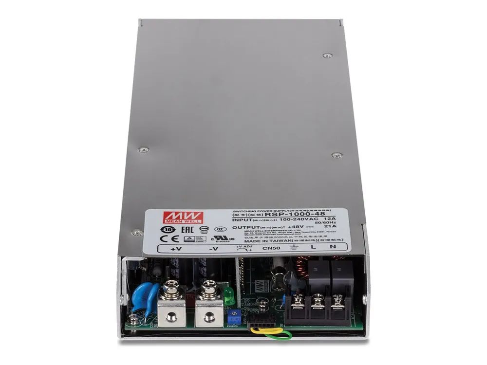 TRENDnet TI-RSP100048 - Netzteil (Rack - einbaufähig) - Wechselstrom 100-240 V - 1000 Watt - aktive PFC - 4U - 48.3 cm (19")