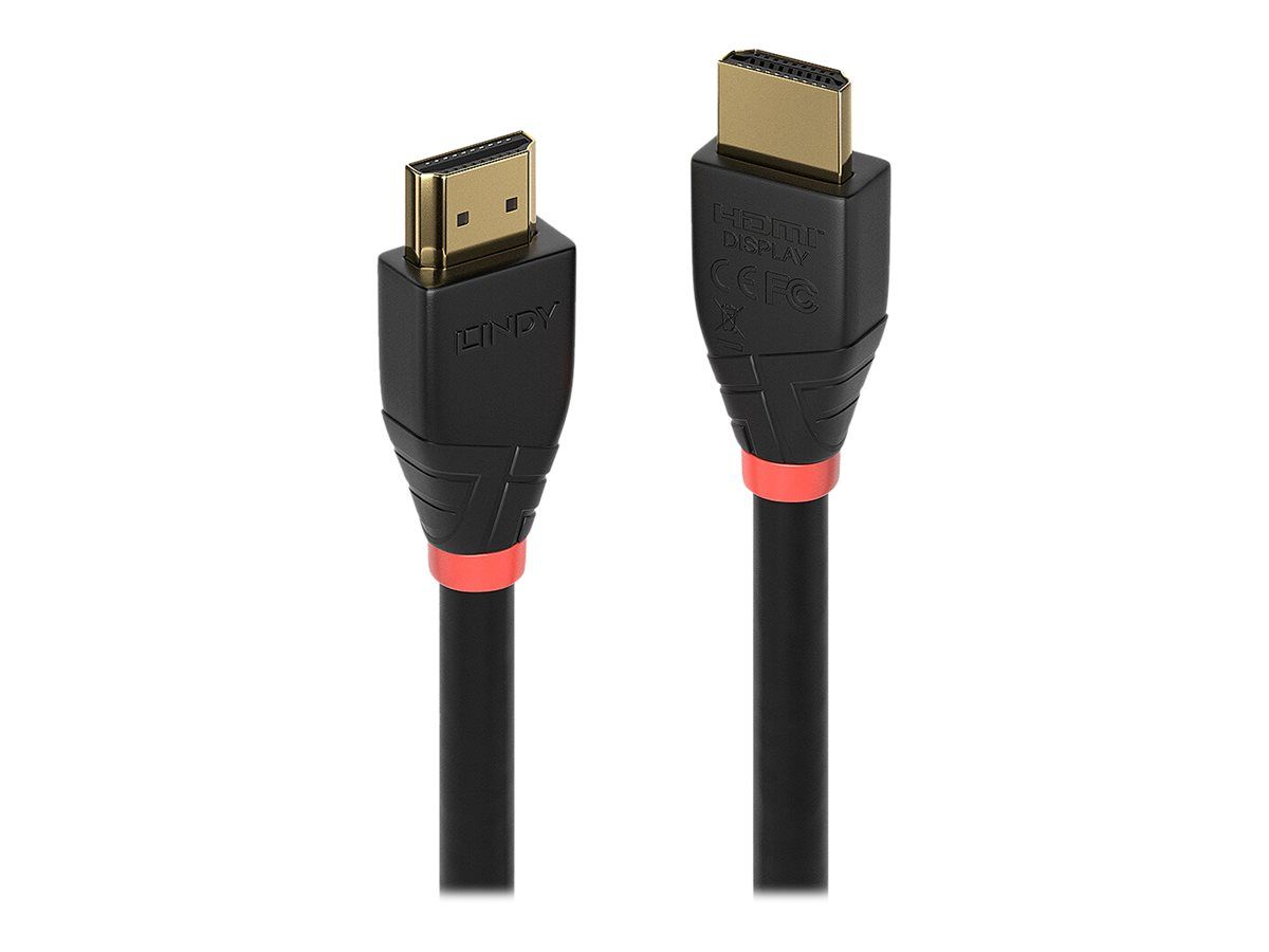 Lindy HDMI-Kabel - HDMI männlich zu HDMI männlich - 7.5 m - abgeschirmt - Schwarz - unterstützt 4K 60 Hz (4096 x 2160)