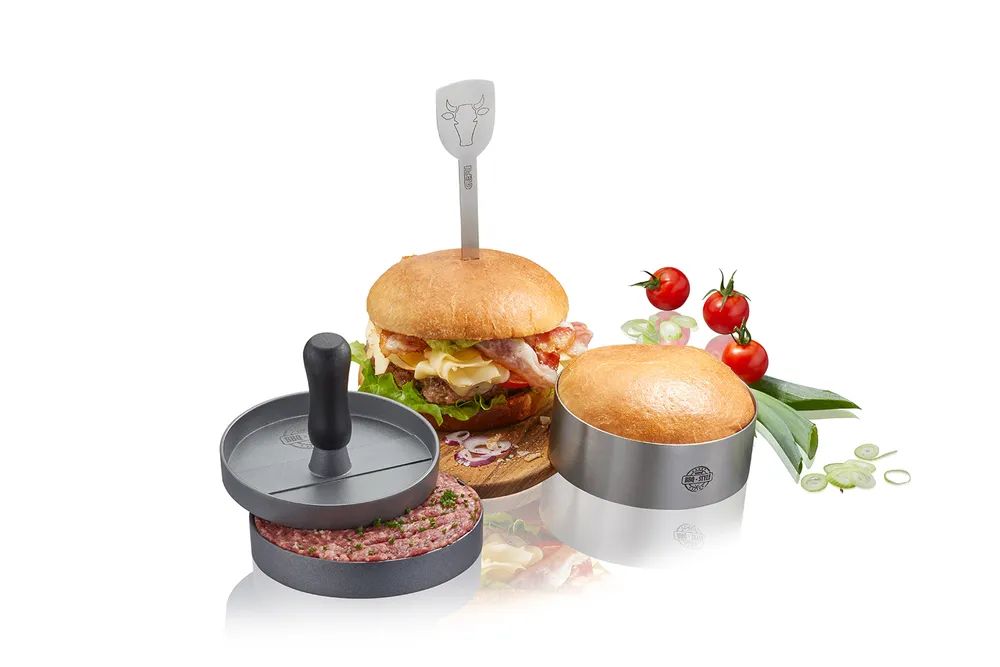 GEFU Burger-Set BBQ, 3-teilig