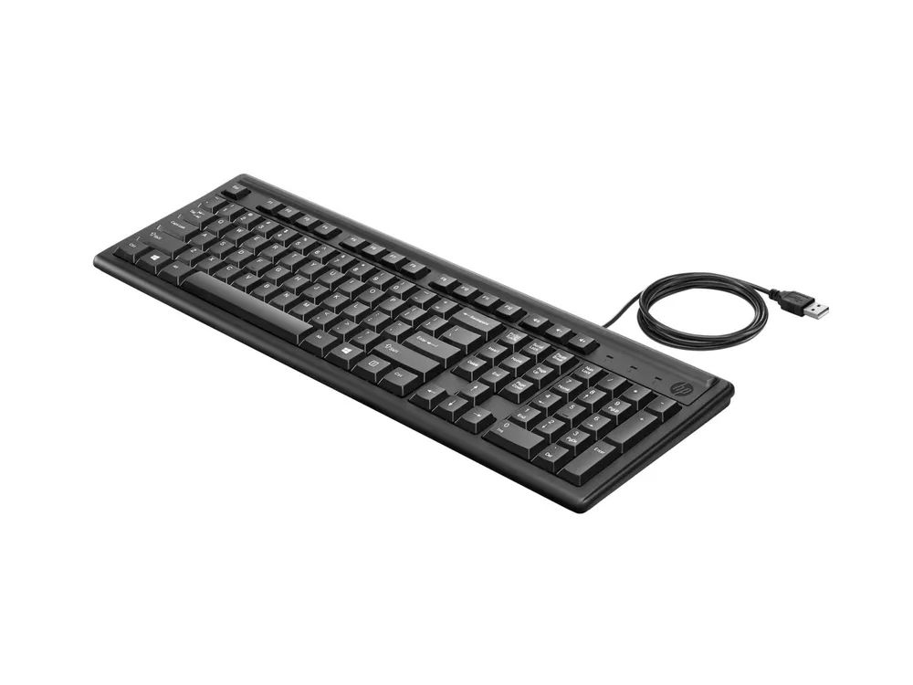 HP 100 - Tastatur - USB - Deutsch - Schwarz