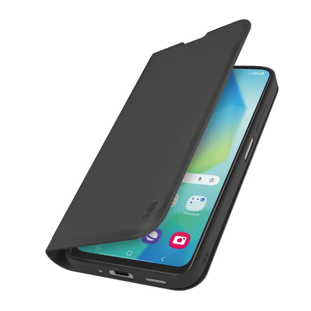 SBS WALLET SMOOTH Bookcase für Galaxy A17, schwarz