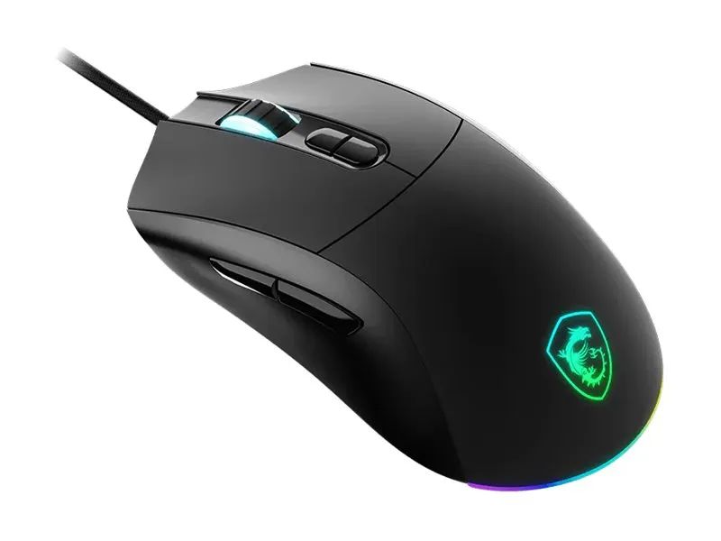 MSI Forge GM320 Gaming Maus Black USB - Maus - Optisch