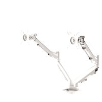 Fellowes Befestigungskit - einstellbarer Doppelarm - für 2 Monitore - Metall - weiß, RAL 9016 - Bildschirmgröße: 25.4-76.2 cm (10"-39")