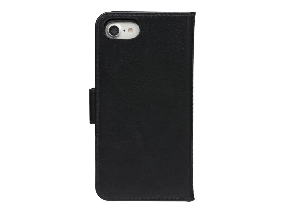 dbramante1928 Lynge - Flip-Hülle für Mobiltelefon - genarbtes Leder - Schwarz - für Apple iPhone 6, 6s, 7, 8, SE (2. Generation)