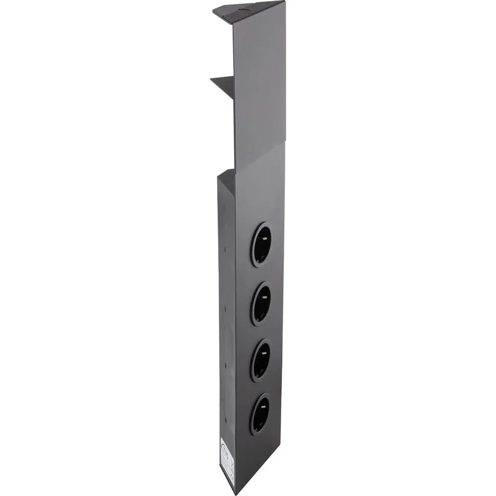 CARESSI Steckdosenelement 4ST46-58 4 Schukosteckdosen schwarz
