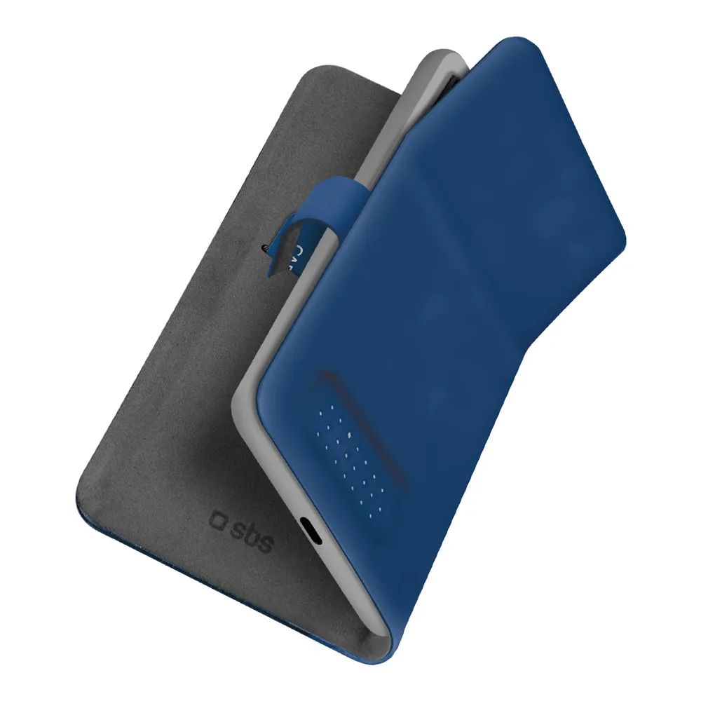 SBS WALLET SLIM Bookcase Universal bis 6,8", blau
