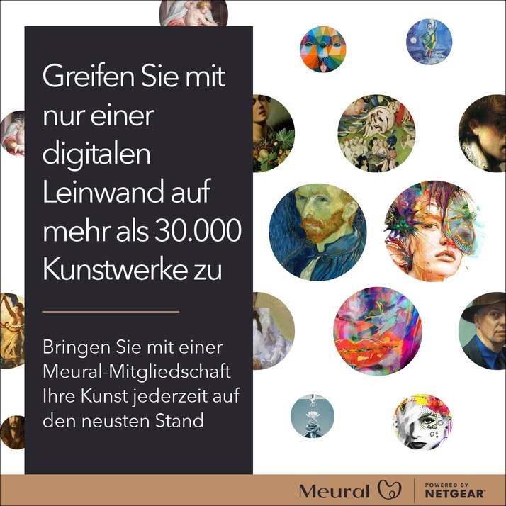 Netgear Meural Canvas II MC321 - Digitaler Bilderrahmen - 2 GB RAM - 8 GB - 54.6 cm (21.5")