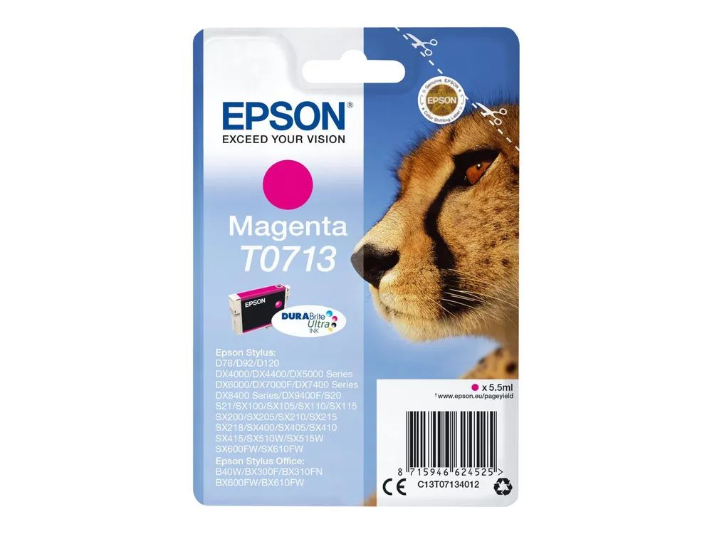 Epson T0713 - 5.5 ml - Magenta - original - Blister