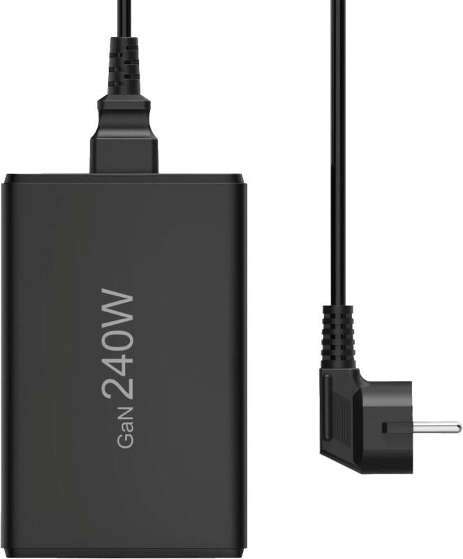 Hama USB-Ladestation 5 Ports, GaN, Schnellladegerät, 4xUSB-C, 1xUSB-A, PD, 240 W
