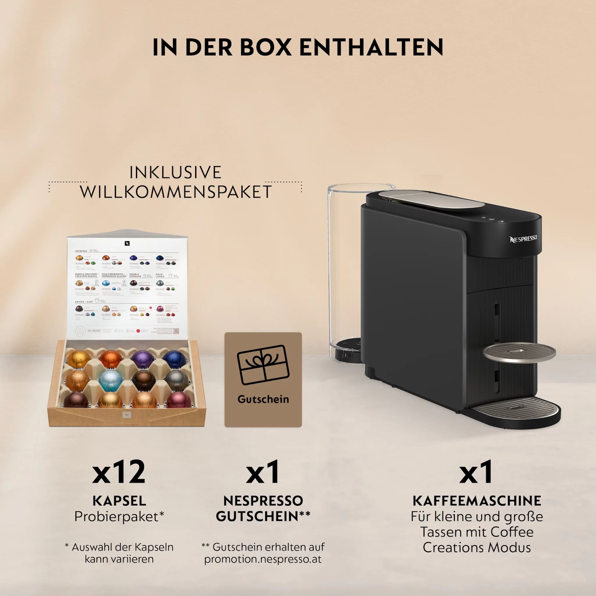 DeLonghi VERTUO Up Nespresso Kapselmaschine ENV200.GY Anthracite