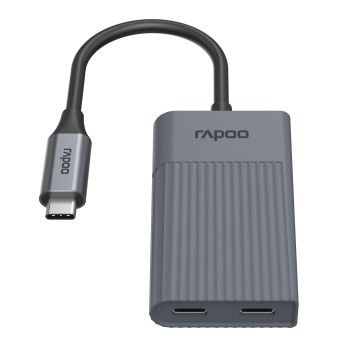 USB-C Hub "UCH-4013" USB-C auf USB-A und USB-C, grau