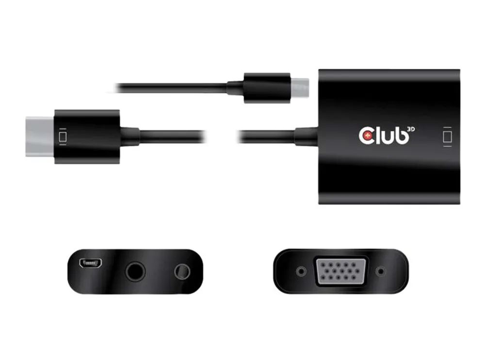 Club 3D CAC-1302 - Videoadapter - HDMI männlich zu HD-15 (VGA)