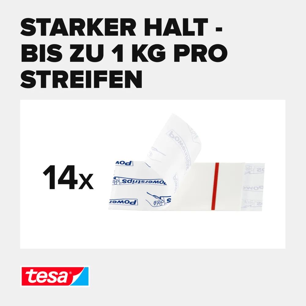 Tesa Powerstrips SMALL - Montagekleber (Packung