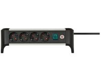 Brennenstuhl 1391040400 - 1,8 m - Indoor - Abgewinkelt - IP20 - 1,5 mm² - Aluminium