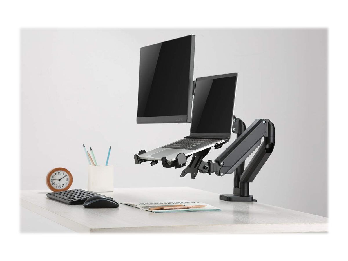 Manhattan Laptop Holder for VESA mount, Fits VESA 75x75 and 100x100mm, Fits laptops up to 17.3" (max 4kg)