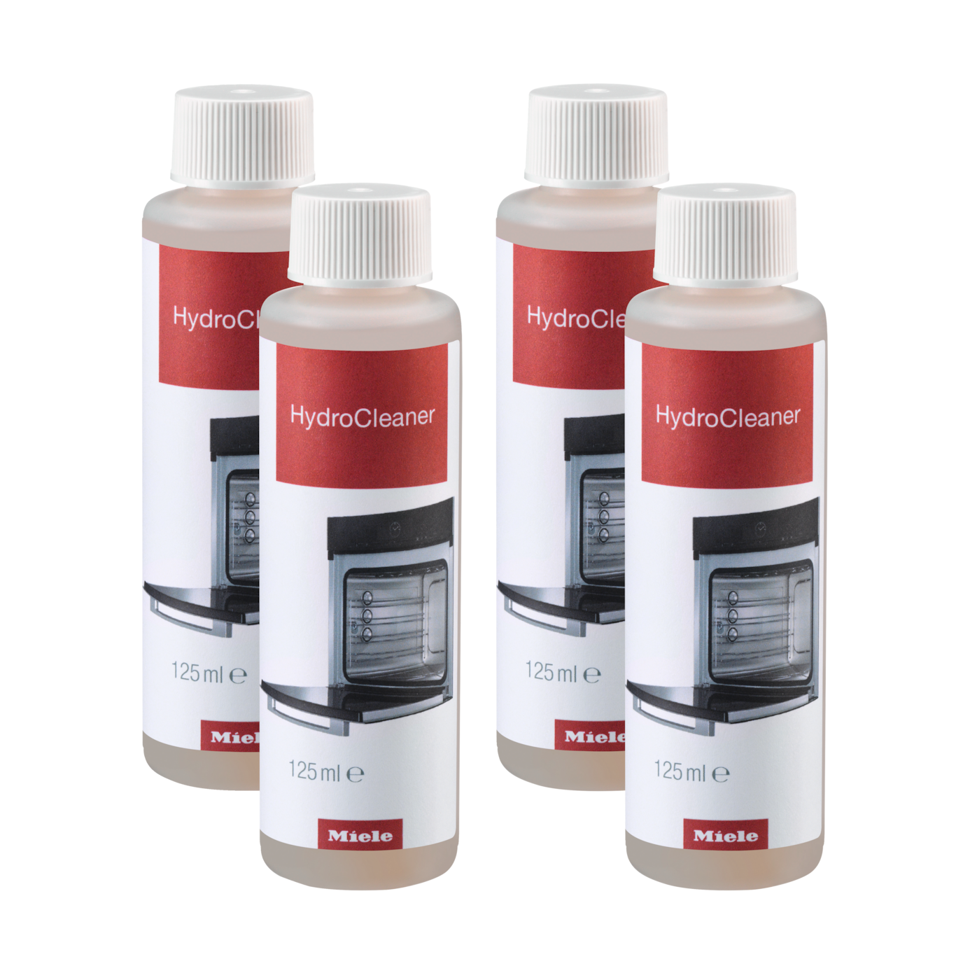 Miele GP HC 0125 L HydroCleaner, Set aus 4 Flaschen.