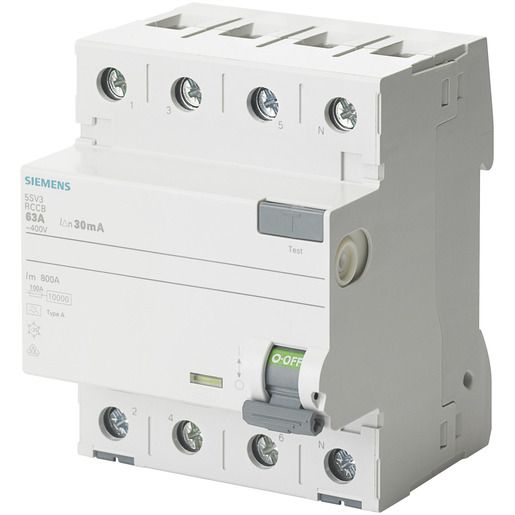 Siemens FI TYP B KURZZEI 4P 63A/300MA / SIEMEN 5SV3646-4