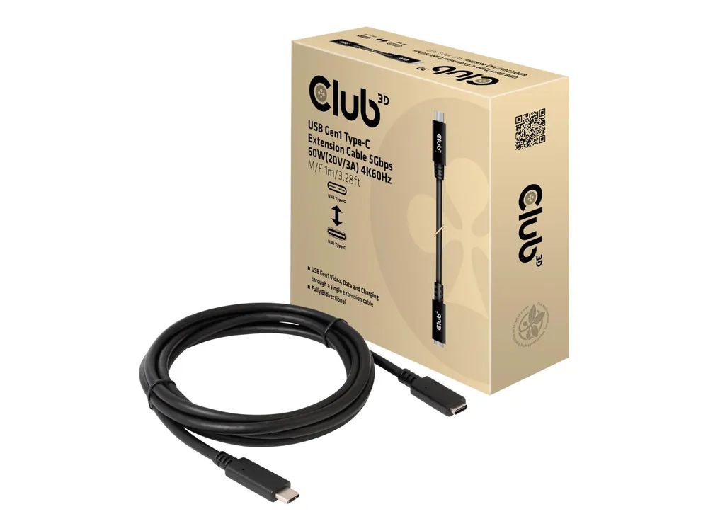 Club 3D CAC-1531 - USB-Verlängerungskabel - 24 pin USB-C (M)