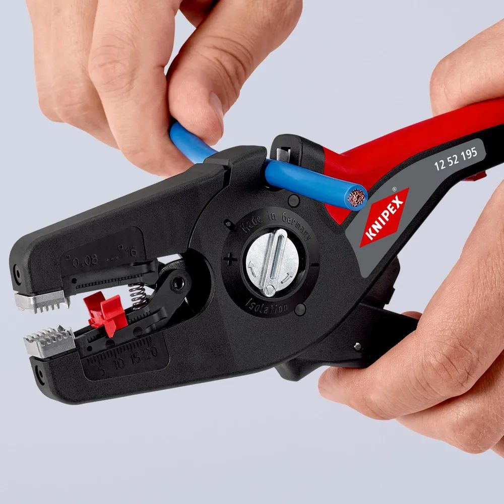 Knipex PRECISTRIP 16 0,08 - 16 MM² / KNIPEX ABISOLIERZANGE 12 52 195 SB