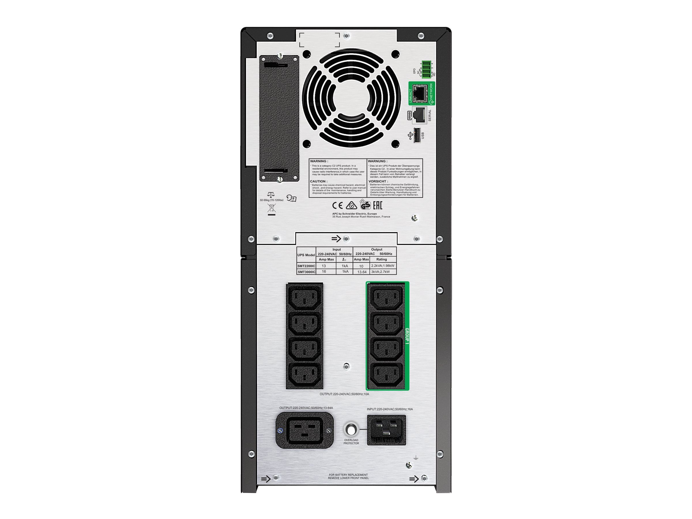 APC Smart-UPS SMT3000IC - USV - Wechselstrom 220/230/240 V