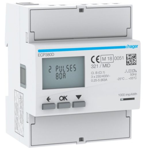 Hager ENERGIEZ.3PH DIREKT 80A S0 MID / HAGER ECP380D