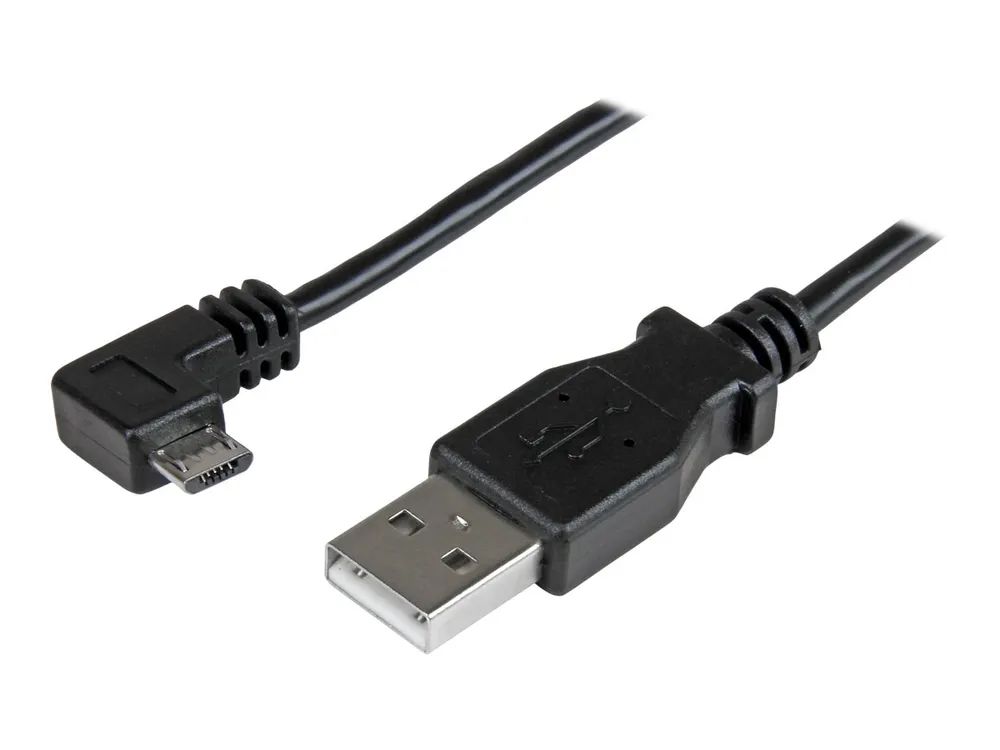 StarTech.com Micro USB Lade/Sync-Kabel - St/St - Micro USB rechts gewinkelt - 2m - USB auf Micro USB Ladekabel - USB-Kabel - Micro-USB Typ B (M)